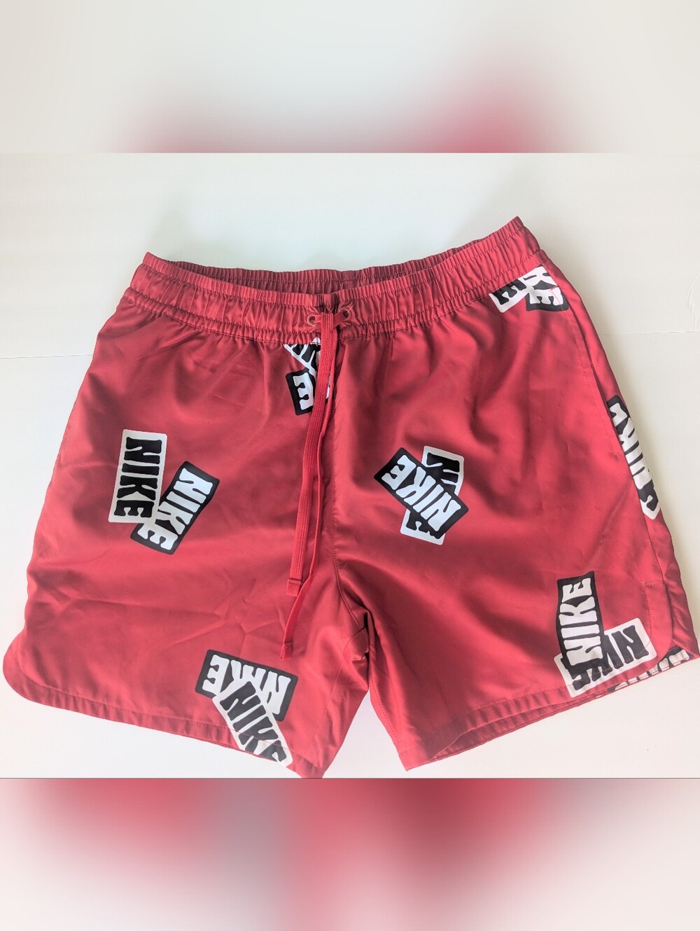 NIKE Flow Sticker Allover Print Mesh Lined Shorts